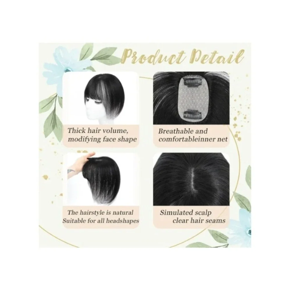 OOPPOO Human Hair Topper 10